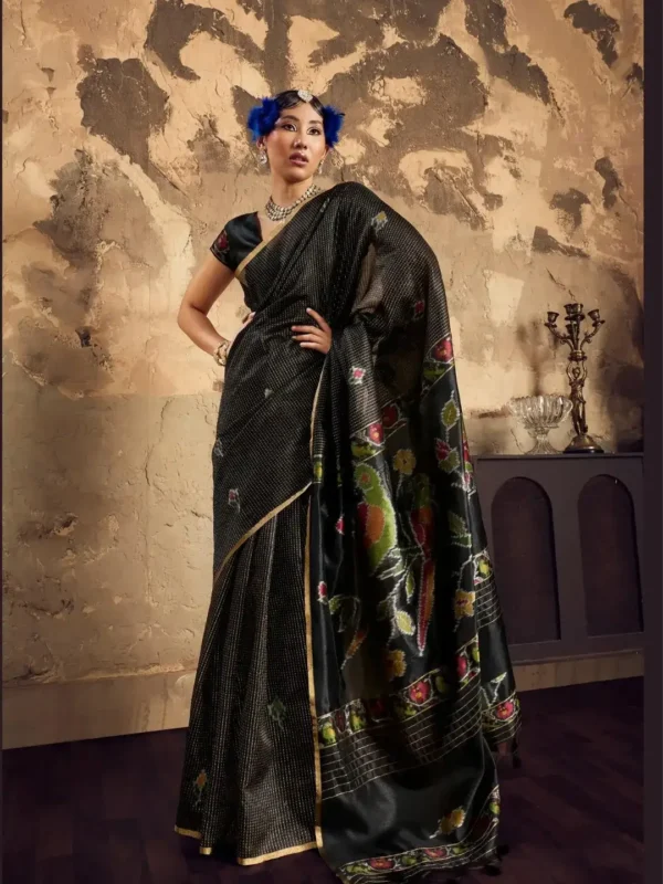 Black Silk Festival Saree