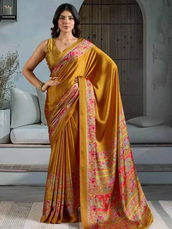 Gold Modal Silk Saree