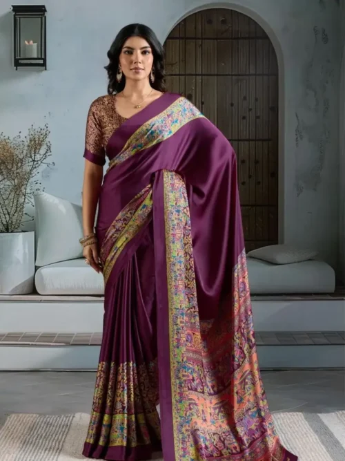 Royal Purple Modal Silk Saree