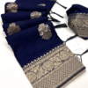 Purple Satin Silk Saree