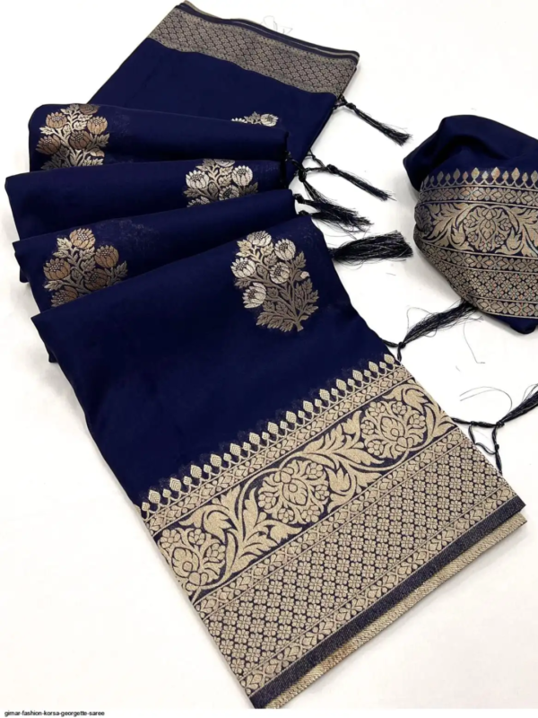 Purple Satin Silk Saree