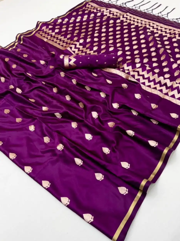 Untitled design (17) Purple Satin Silk Saree