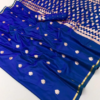 Royal Blue Satin Silk Saree