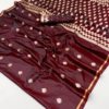 Untitled design (27) Maroon Gold Satin Silk Saree