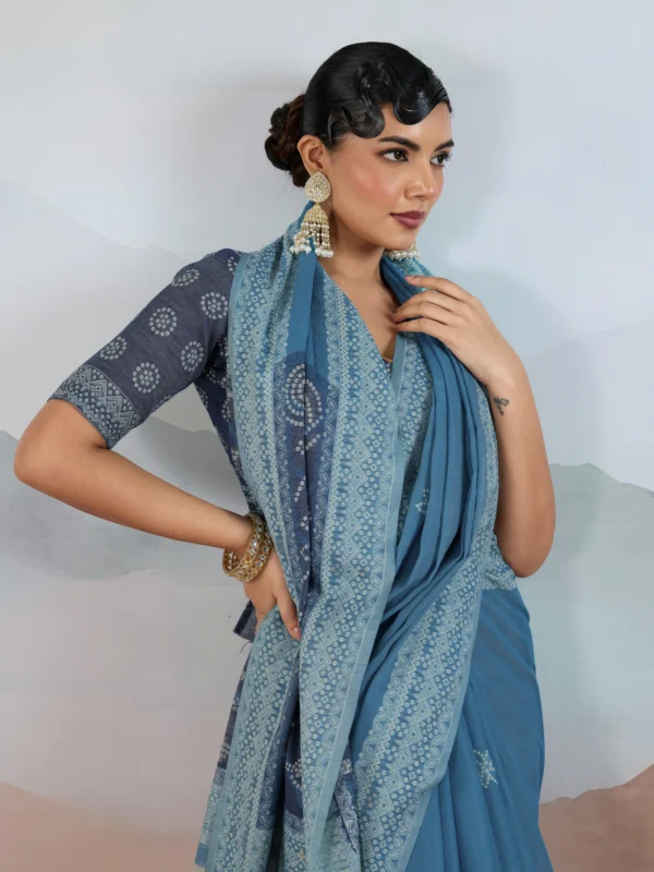 Blue Summer Saree