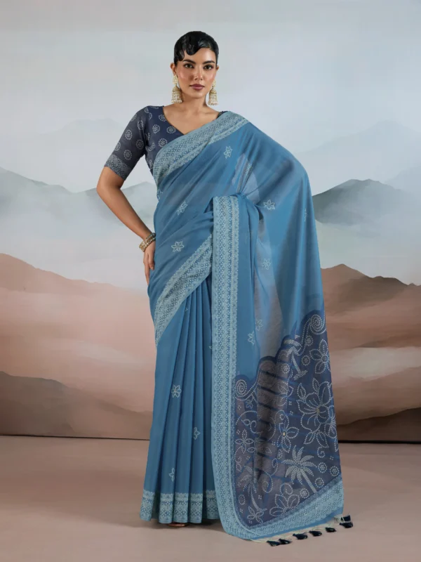 Blue Summer Saree