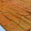 Orange Zari Handwoven Silk Saree