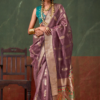 Dusty Mauve Tissue Paithani Saree Dusty Mauve Tissue Paithani Saree