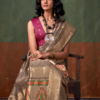 Brown Tissue Paithani Saree