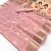 Baby Pink Tissue Paithani Saree