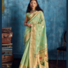 Sea Green Tissue Paithani Saree