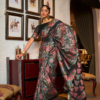 Black Pashmina Kashmiri Saree Black Pashmina Kashmiri Saree