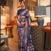 Dark Blue Pashmina Saree Dark Blue Pashmina Saree