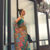 Dark Green Kashmiri Modal Saree Dark Green Kashmiri Modal Saree