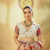 Off White Multicolor Pashmina Weaving Saree