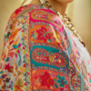 Off White Multicolor Pashmina Weaving Saree