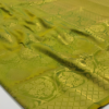 Parrot Green Zari Handwoven Saree