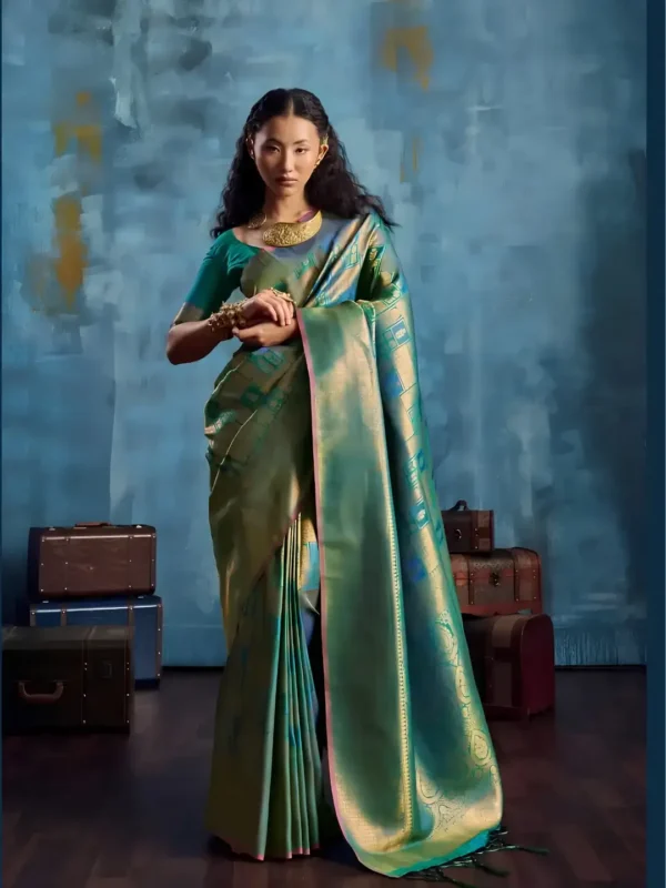Green Kanjivaram Saree