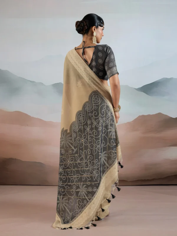 Black & Brown Summer Saree