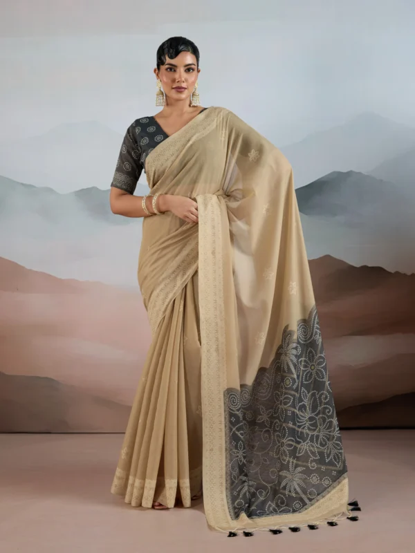 Black & Brown Summer Saree
