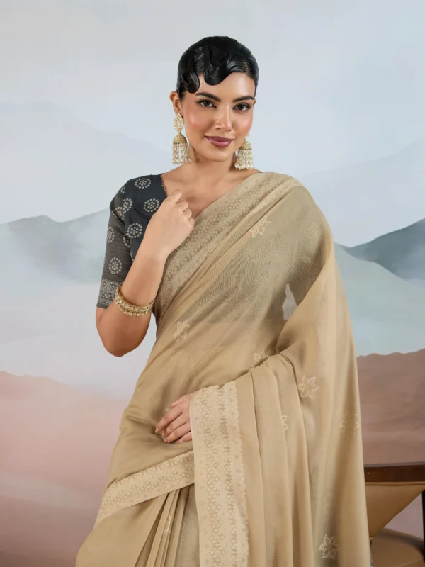 Black & Brown Summer Saree
