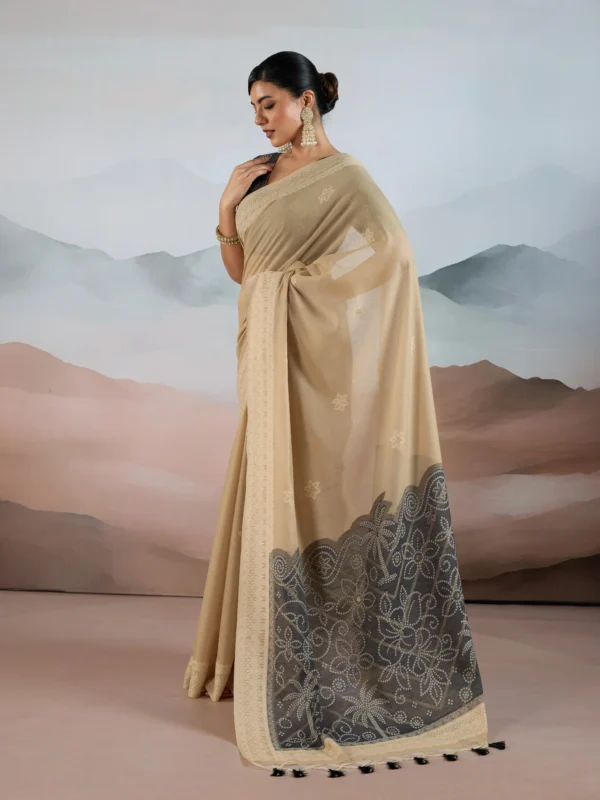 Black & Brown Summer Saree