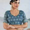 Green & Blue Summer Saree
