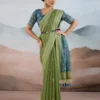 Green & Blue Summer Saree